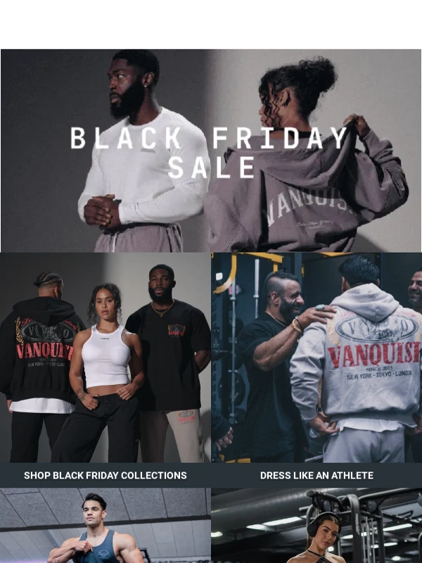 Vanquish Fitness - Up to 80% off everything | Black Friday sale