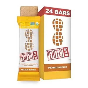 Perfect Bar Original Refrigerated Protein Bar, Peanut Butter, 2.5 Ounce Bar, 8 Count (Pack of 3)