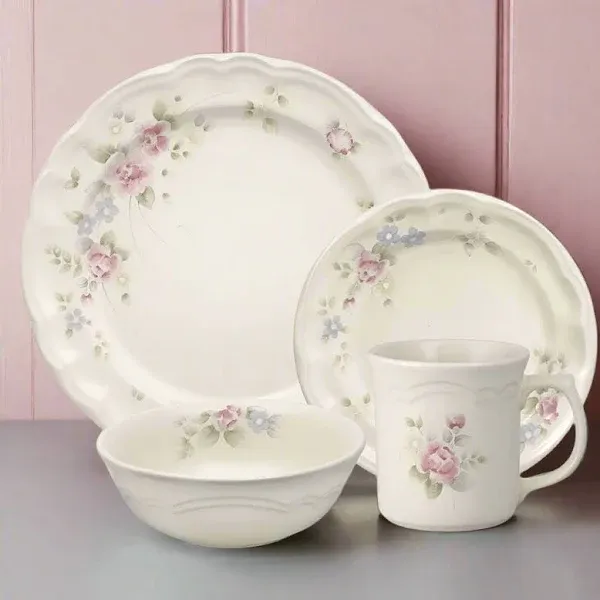 Tea Rose Dinnerware Set