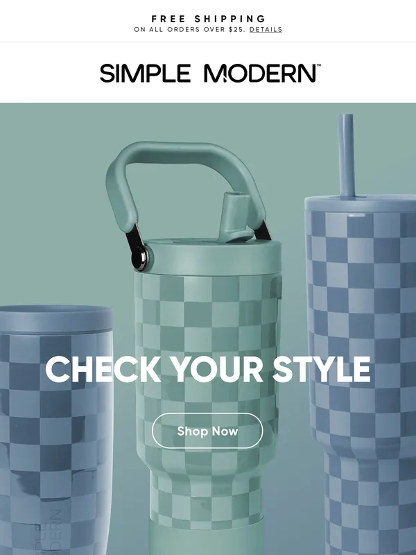 Simple Modern - Check your style! Introducing 2 new designs!