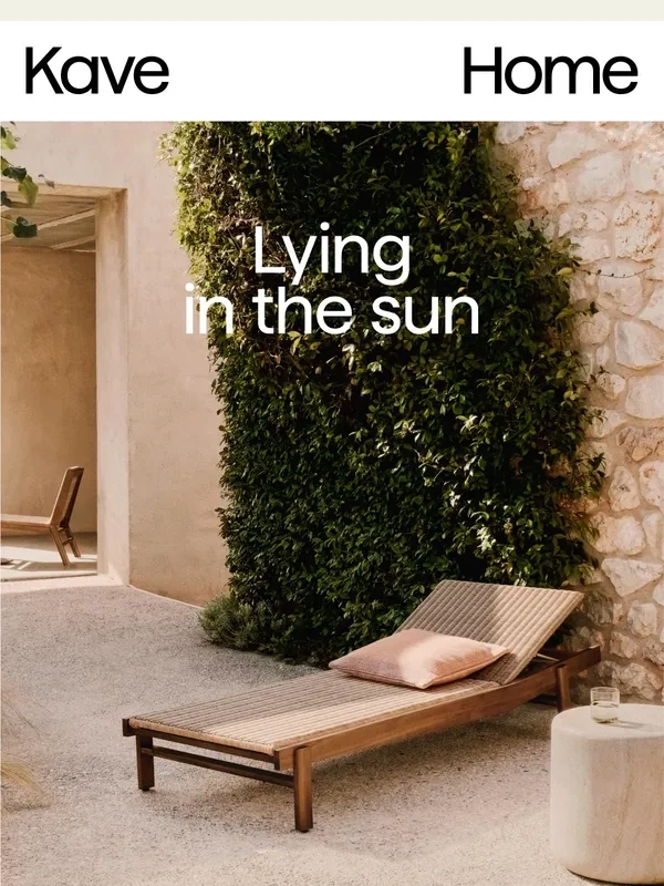 Kave Home - Sun loungers and hammocks for relaxing