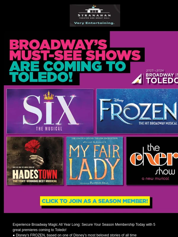 GoDaddy - Broadway Season Membership is On Sale NOW
