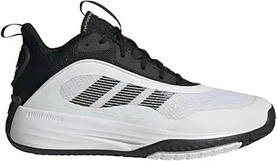 adidas Mens Own The Game 3.0 Basketball Sneaker, White/Black/Black, 9