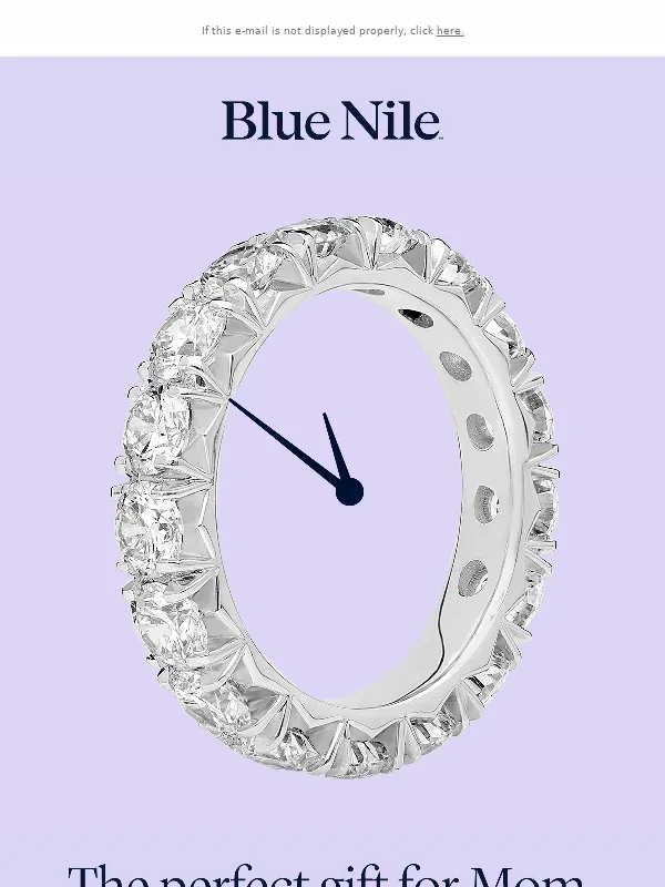 Blue Nile - There's Still Time! Save up to 40% on a Gift For Mom