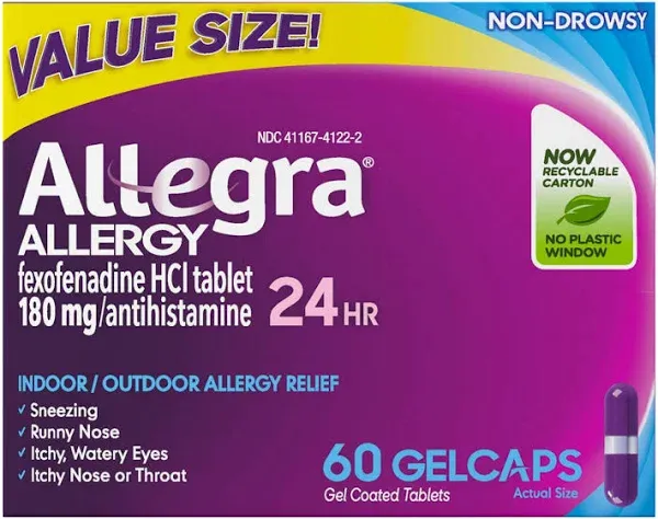 Allegra 24 Hour Allergy Gelcaps