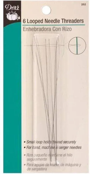 Dritz Looped Needle Threaders 6/Pkg