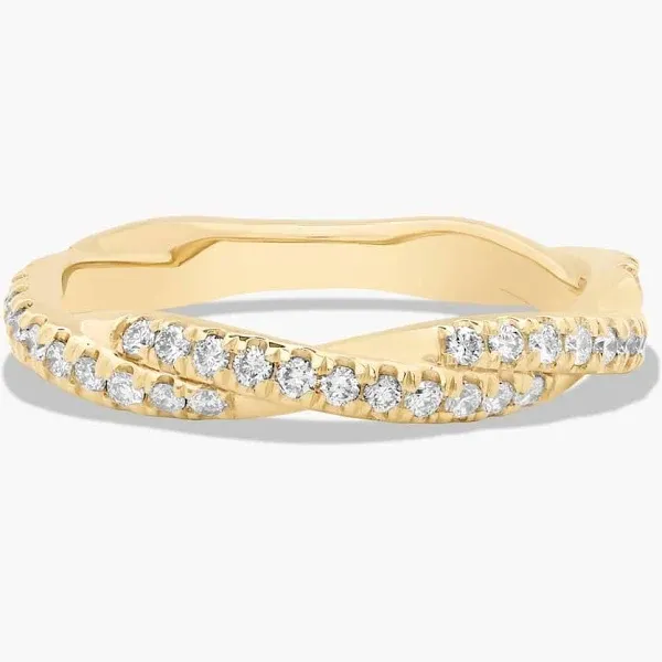 James Allen Matching Pavé Rope Wedding 2.60mm