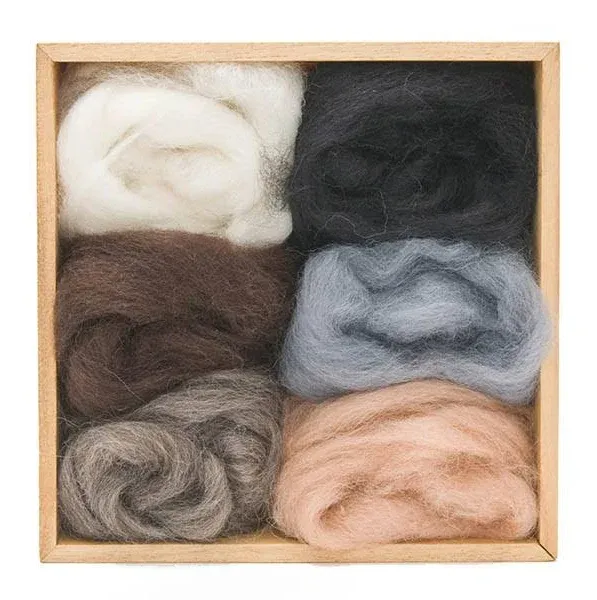 Woolpets Neutral Wool Roving
