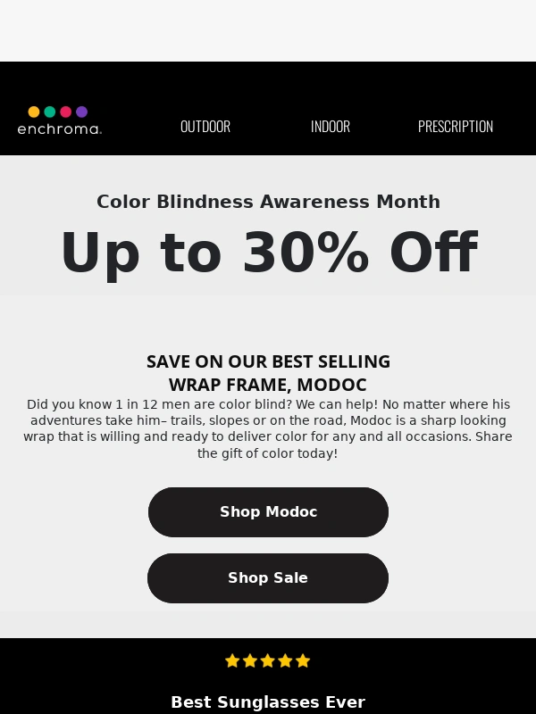 Enchroma - End of Summer Sale: Save up to 30% on glasses