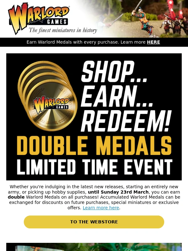 Warlord Games - Earn Double Warlord Medals,A New Intel Report,& More
