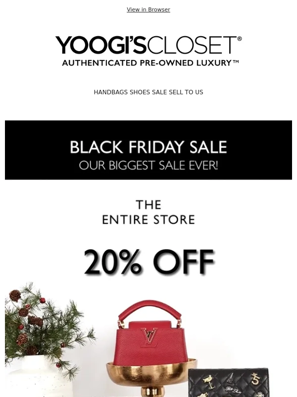 Yoogi's Closet - 20% OFF EVERYTHING!