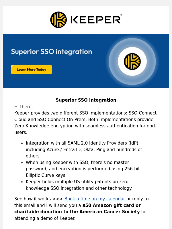 Keeper - Keeper integrates with all SAML 2.0 identity providers (IdP)
