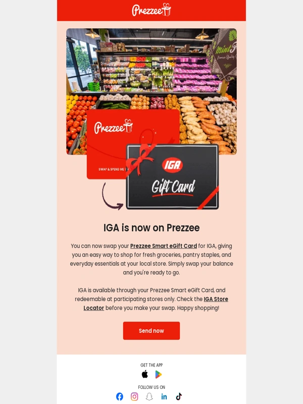 Prezzee - IGA is now on Prezzee