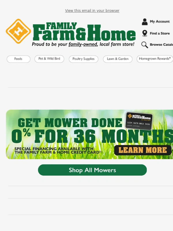 Family Farm and Home - Get fired up for our Deals of the Week?
