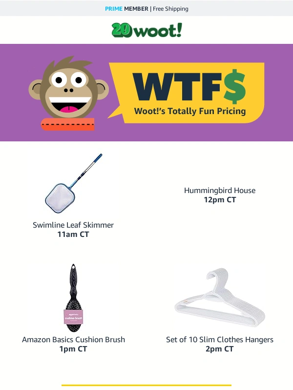 Woot - MORE Mischief Days with 4 chances at $1 deals!