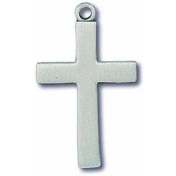 Pewter Cross Pendant Necklace