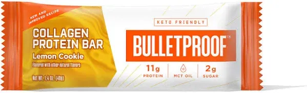 Bulletproof Lemon Cookie Collagen Protein Bar