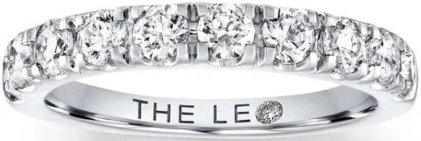 14K White Gold 1 Ct tw Round-Cut Diamond Anniversary Ring