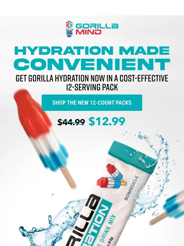 Gorilla Mind - ? New Hydration 12-Pack
