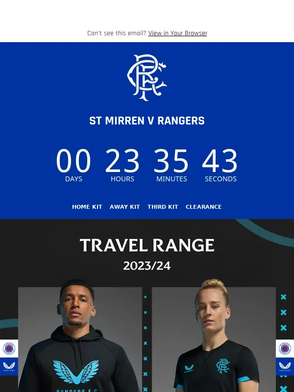 Rangers - ⚽ Rangers travel to St Mirren tomorrow ⚽
