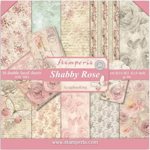 Stamperia Shabby Rose Paper Pad