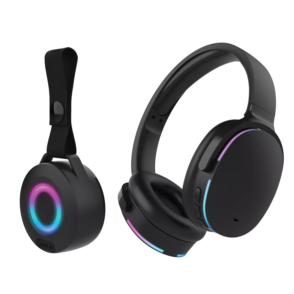 Hypercel Wireless Audio Duo Light-Up Speaker and Headphones - Red