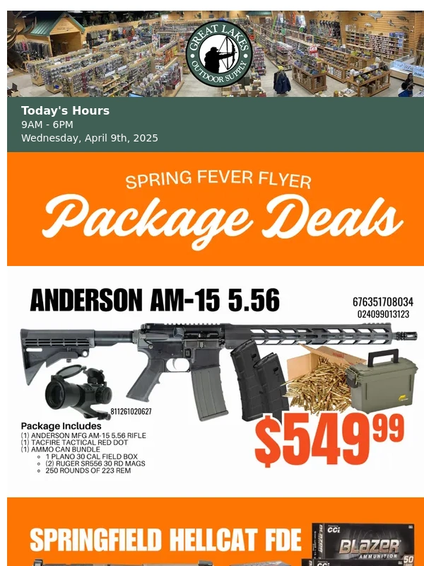 Great Lakes Outdoor Supply - 8 Package Deals You Don't Want to Miss