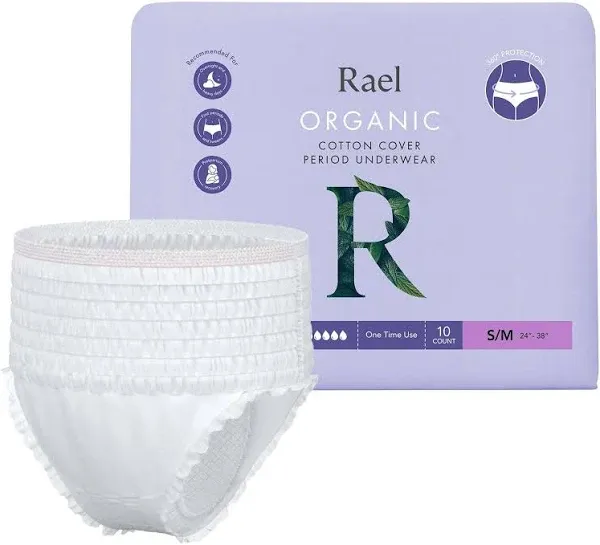 Rael Organic Cotton Disposable Period Underwear