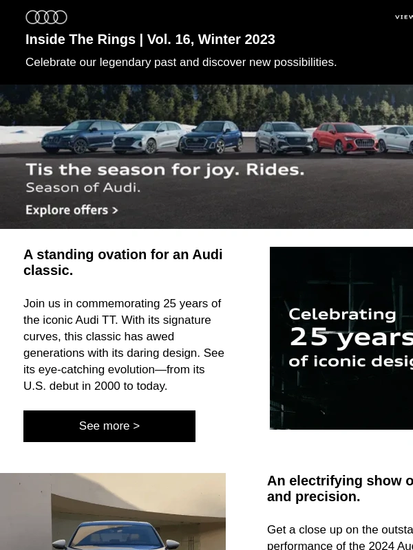Audi - Discover stories and offers that excite