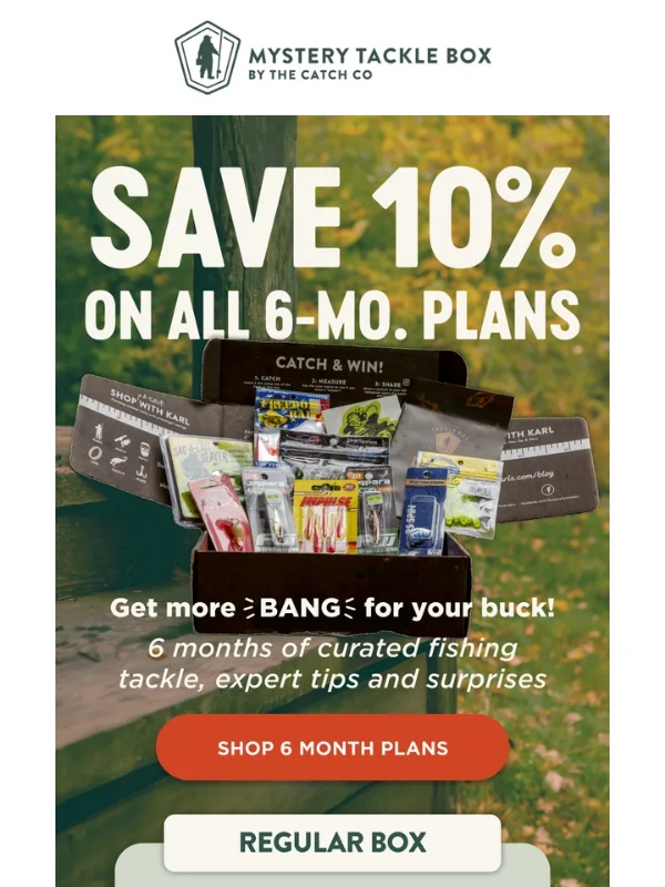 Mystery Tackle Box - You look like you could save 10% ?