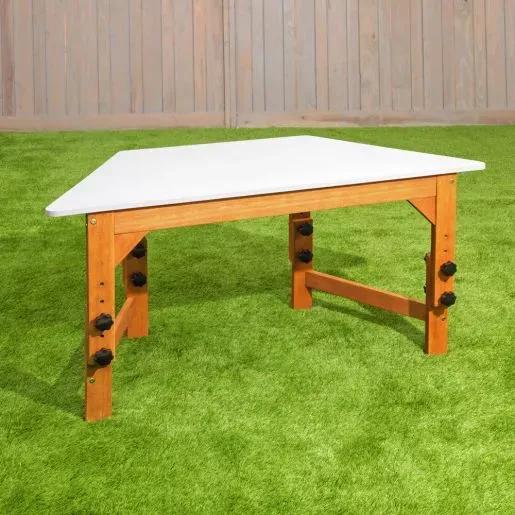 Environments Outdoor Adjustable Trapezoid Desk by Environments