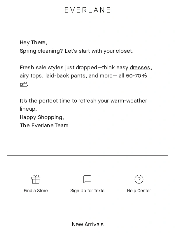 Everlane - New Season,New 50-70% Off Sale Styles