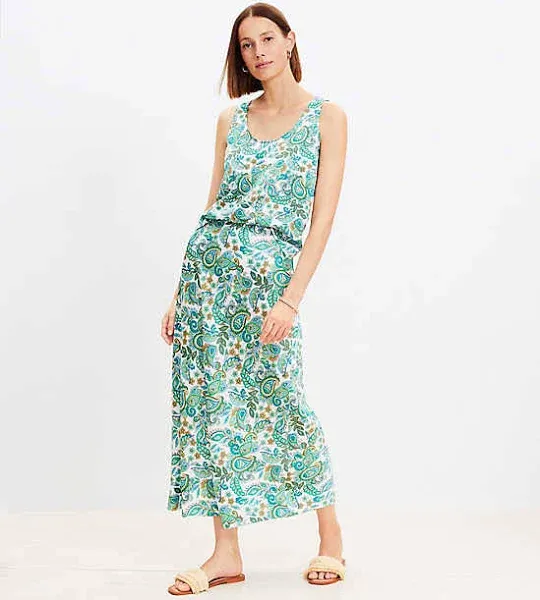 Women's Loft Paisley Bias Maxi Skirt