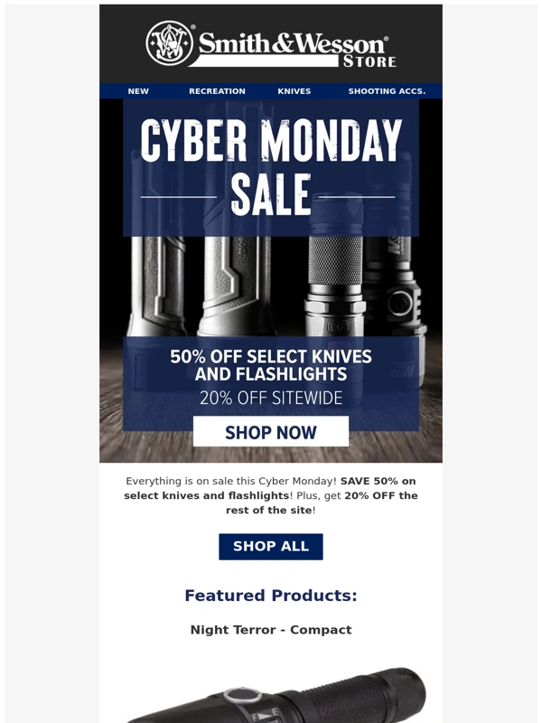 Smith & Wesson - Cyber Monday Madness: Smith & Wesson’s Sale Continues!
