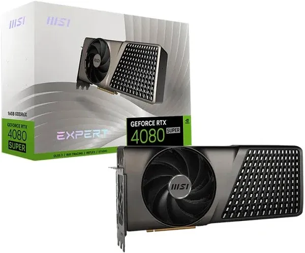 MSI GeForce RTX 4080 Super Expert Graphics Card PCIe 4.0 16GB GDRR6X