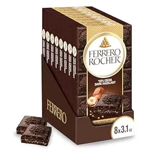 Ferrero Rocher 3.1oz Dark Chocolate Hazelnut Chocolate Bars (8-Pack)