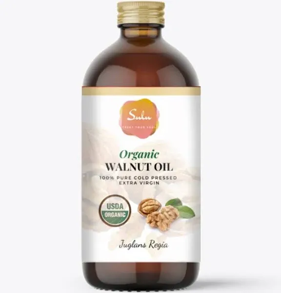 Walnut Oil-USDA Certified Organic Unrefined Extra Virgin Cold Pressed 16 fl.oz