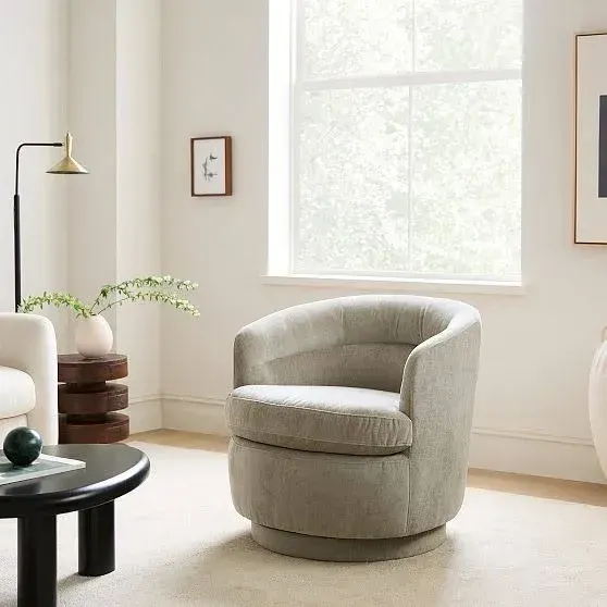 West Elm Viv Swivel Chair Performance