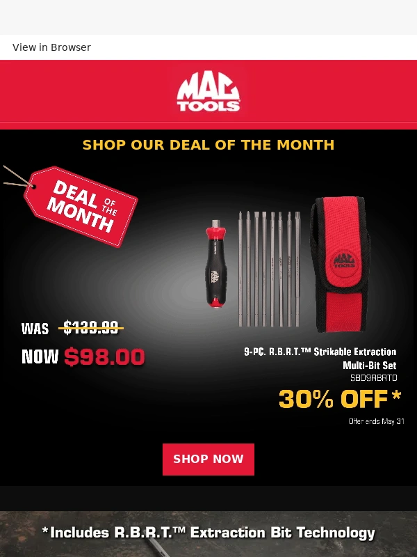 Mac Tools - Unlock May's Deal of the Month! ?