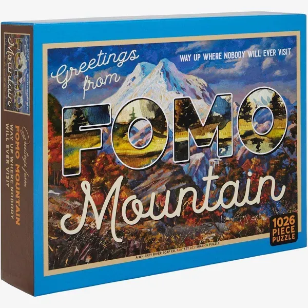 Whiskey River Soap Co. Greetings from FOMO Mountain Jigsaw Puzzle