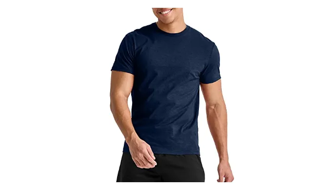 Hanes Originals Lightweight, Crewneck T-Shirts for Men, Tri-Blend Tee