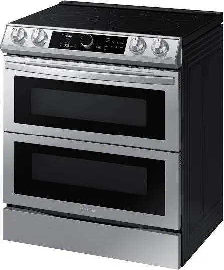 Samsung 6.3 Cu. Ft. Flex Duo Stainless Front Control Slide-in Electric Range