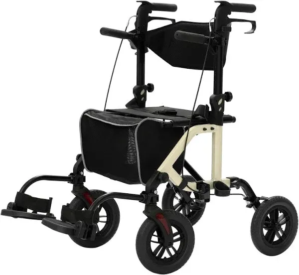 ELENKER KLD-9224 2 in 1 Rollator Walker Wheels Seat