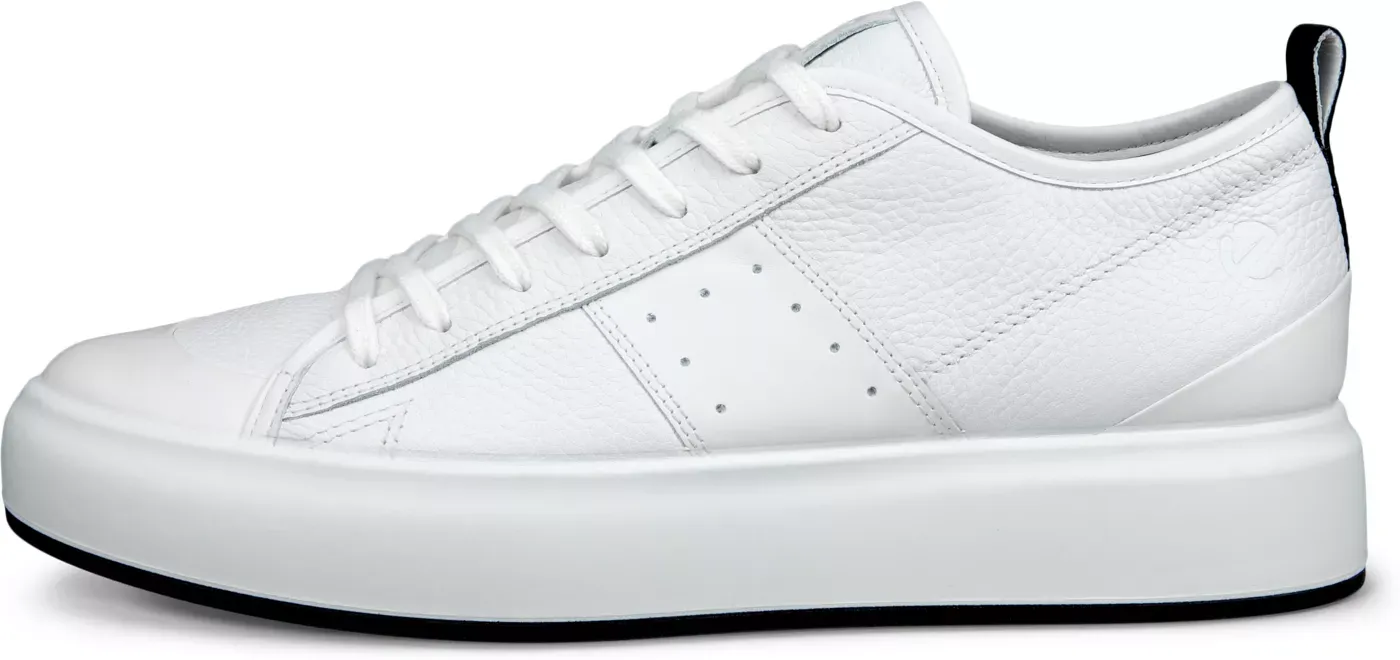 ECCO Street Ace - Men's Leather Sneaker - White