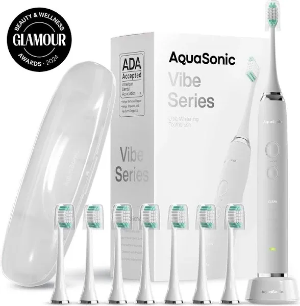AquaSonic Vibe Series UltraSonic Whitening Electric Toothbrush