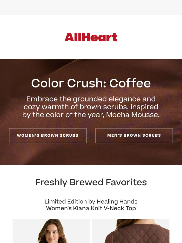 AllHeart - Current obsession: coffee-inspired scrubs