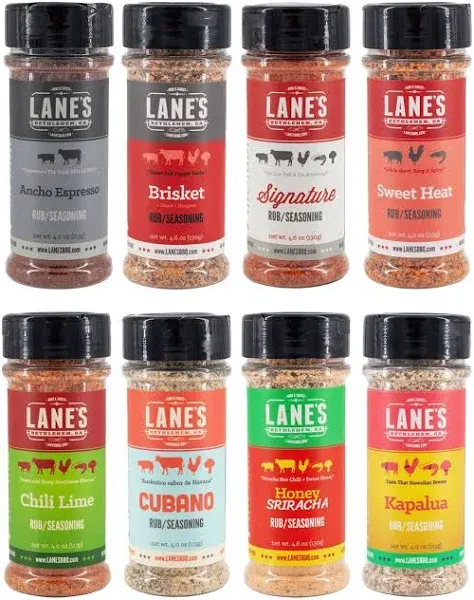 Grilling Pitmaster Mix & Match 8 Rub Set