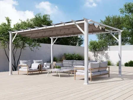 Paragon Outdoor 11' x Florence Aluminum Pergola Canopy