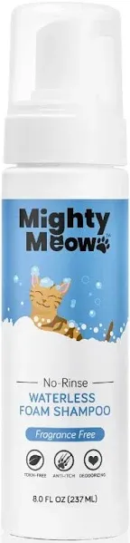 Mighty Meow Waterless Foam Shampoo for Cats