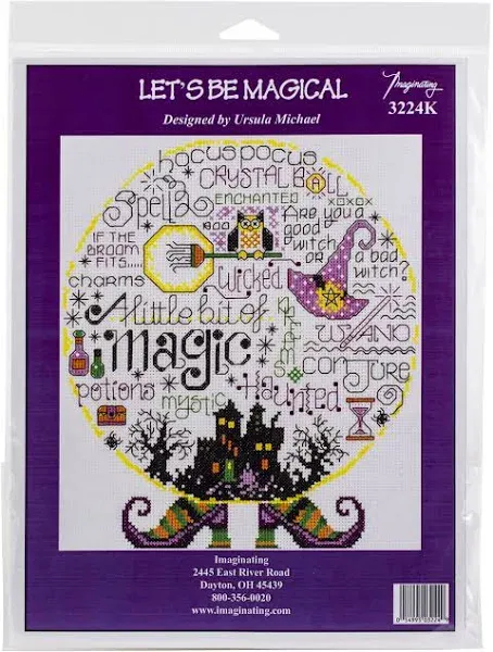 Imaginating Counted Cross Stitch Kit Let's Be Magical